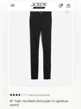 J Crew Mercantile Black Jeans